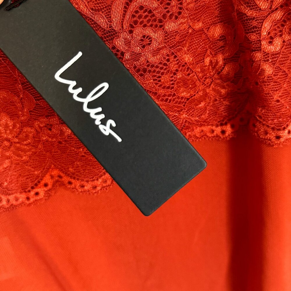 Lulus- Burnt Orange Bodysuit size Medium
